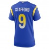 Los Angeles Rams Tröjor Matthew Stafford 9 Nike Royal 2021 NFL - Dame